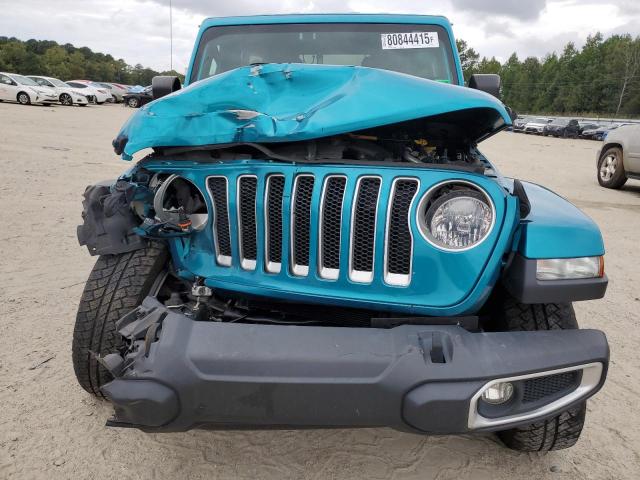 1C4HJXEN2LW192553 - 2020 JEEP WRANGLER U SAHARA TEAL photo 5