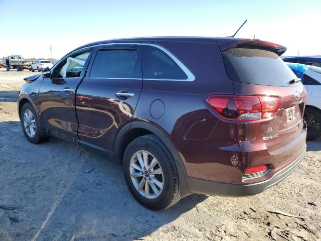 5XYPG4A32KG541722 - 2019 KIA SORENTO L BURGUNDY photo 2