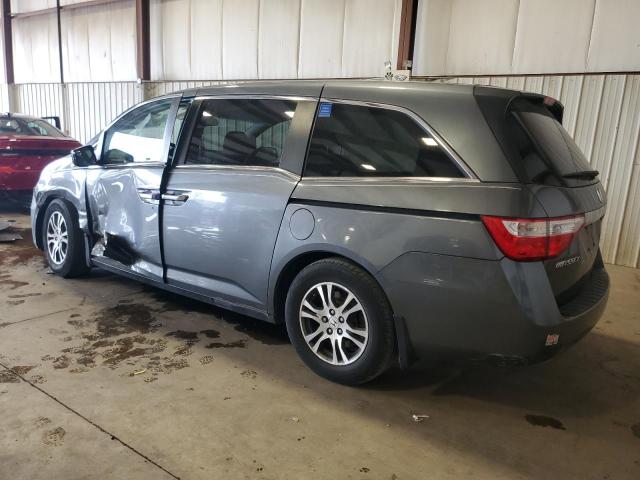5FNRL5H64CB107336 - 2012 HONDA ODYSSEY EXL GRAY photo 2