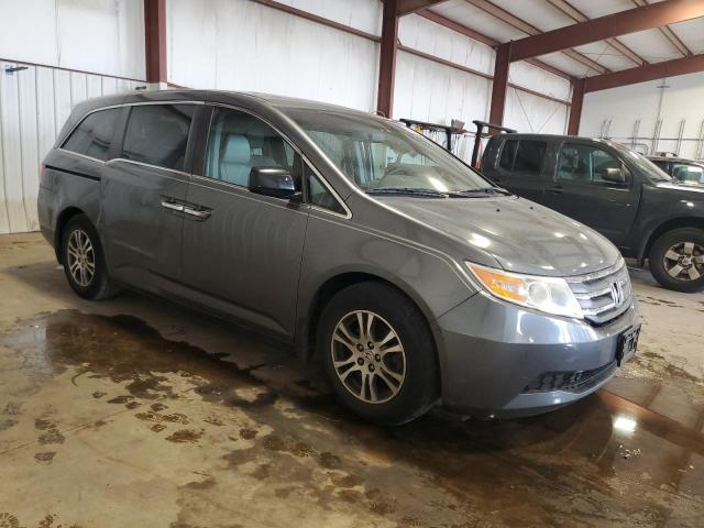 5FNRL5H64CB107336 - 2012 HONDA ODYSSEY EXL GRAY photo 4