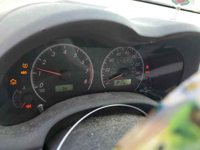 1NXBU4EE3AZ267079 - 2010 TOYOTA COROLLA BASE Srebrny zdjęcie 9