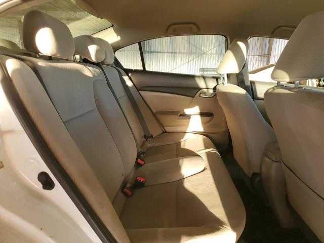 19XFB2F58DE241594 - 2013 HONDA CIVIC LX თეთრი ფოტო 10