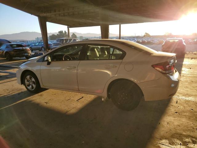 19XFB2F58DE241594 - 2013 HONDA CIVIC LX თეთრი ფოტო 2