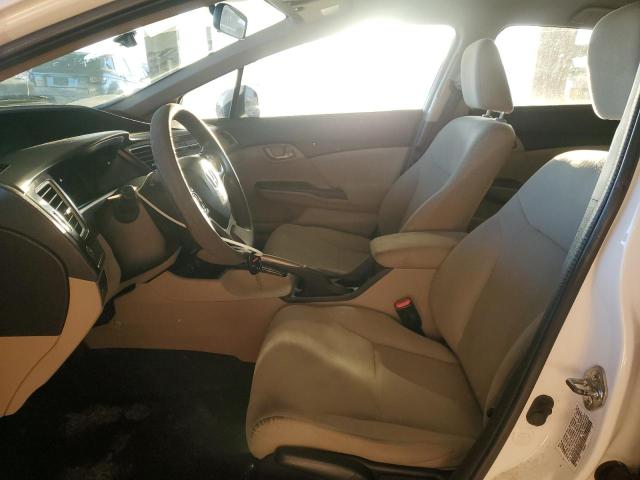 19XFB2F58DE241594 - 2013 HONDA CIVIC LX თეთრი ფოტო 7