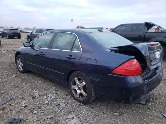 1HGCM56747A022365 - 2007 HONDA ACCORD EX BLUE photo 2