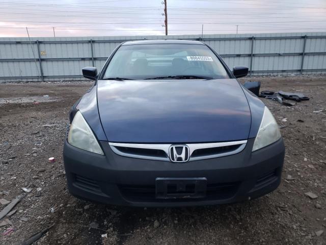 1HGCM56747A022365 - 2007 HONDA ACCORD EX BLUE photo 5