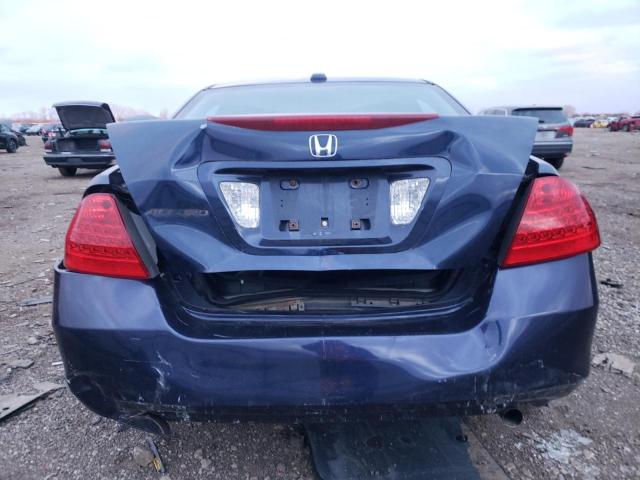 1HGCM56747A022365 - 2007 HONDA ACCORD EX BLUE photo 6