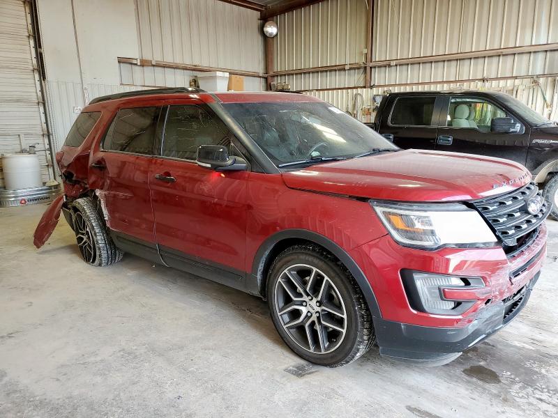1FM5K8GT4GGA61587 - 2016 FORD EXPLORER SPORT RED photo 4