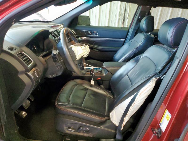 1FM5K8GT4GGA61587 - 2016 FORD EXPLORER SPORT RED photo 7