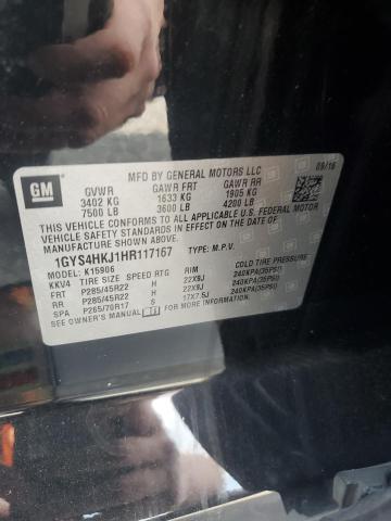 1GYS4HKJ1HR117167 - 2017 CADILLAC ESCALADE ESV LUXURY Czarny zdjęcie 13