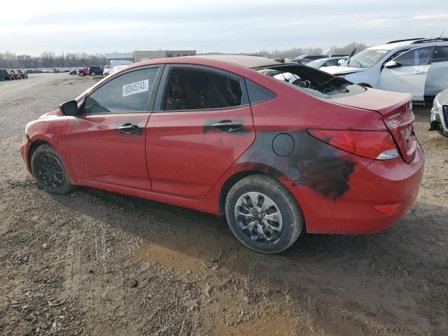 KMHCT4AE3GU058589 - 2016 HYUNDAI ACCENT SE RED photo 2