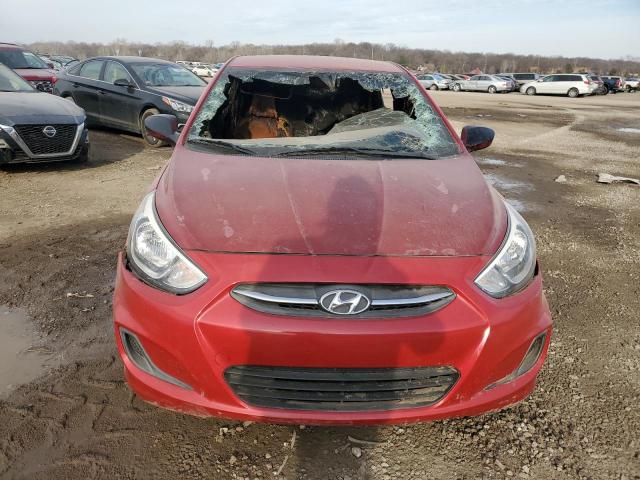 KMHCT4AE3GU058589 - 2016 HYUNDAI ACCENT SE RED photo 5