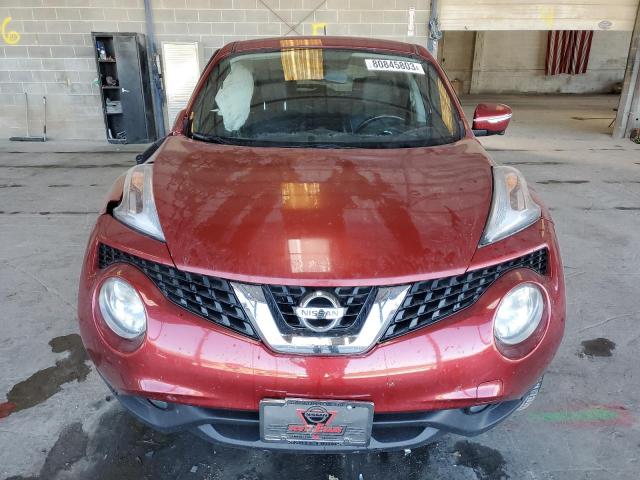 JN8AF5MR8FT508687 - 2015 NISSAN JUKE S RED photo 5