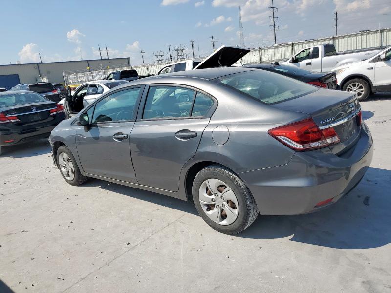 19XFB2F57DE205816 - 2013 HONDA CIVIC LX SILVER photo 2