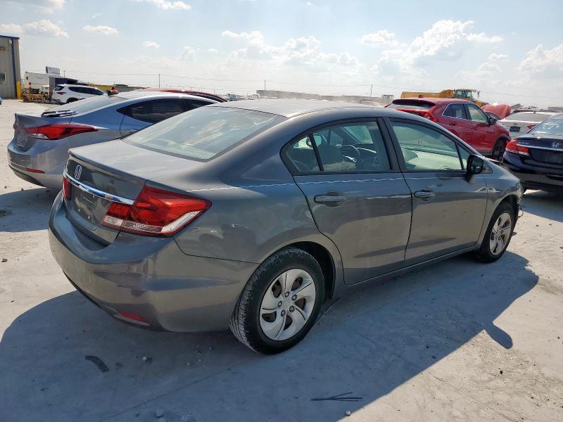 19XFB2F57DE205816 - 2013 HONDA CIVIC LX SILVER photo 3