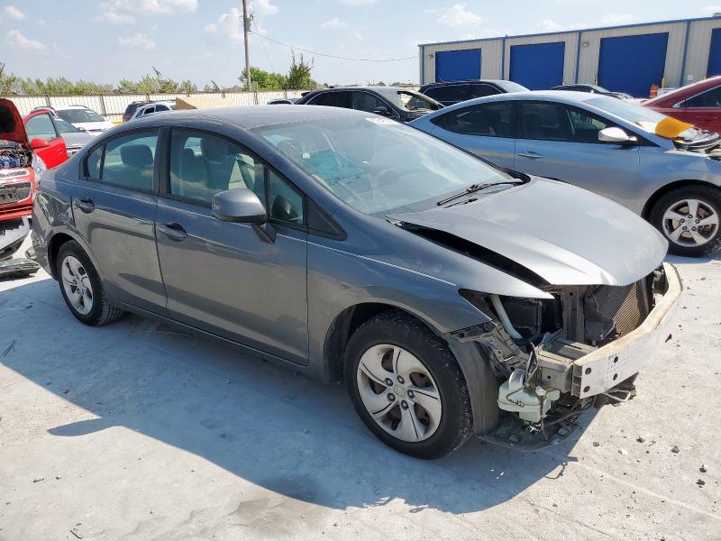 19XFB2F57DE205816 - 2013 HONDA CIVIC LX SILVER photo 4