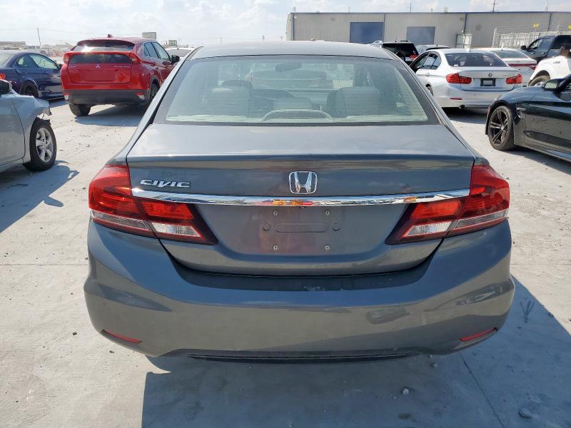19XFB2F57DE205816 - 2013 HONDA CIVIC LX SILVER photo 6