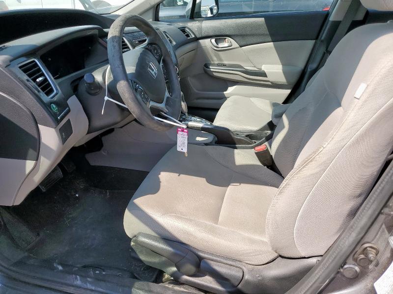 19XFB2F57DE205816 - 2013 HONDA CIVIC LX SILVER photo 7