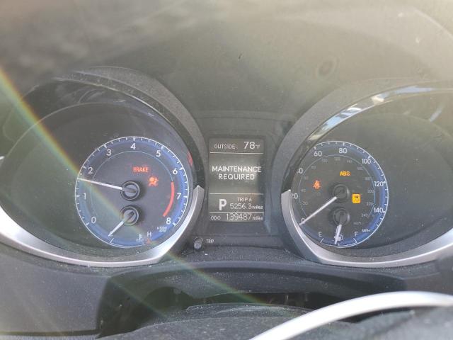 2T1BURHE2FC466156 - 2015 TOYOTA COROLLA L BLACK photo 9