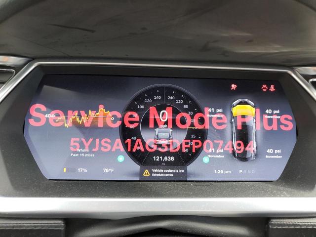 5YJSA1AG3DFP07494 - 2013 TESLA MODEL S შავი ფოტო 9