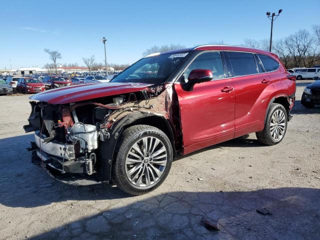 5TDFZRBH6LS032301 - 2020 TOYOTA HIGHLANDER PLATINUM RED photo 1