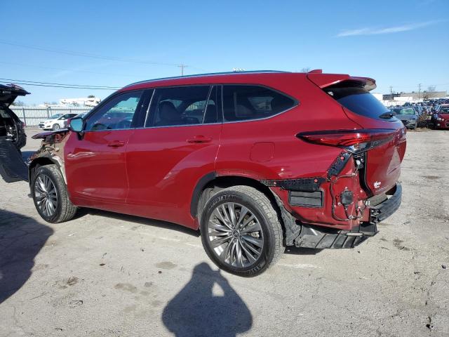 5TDFZRBH6LS032301 - 2020 TOYOTA HIGHLANDER PLATINUM RED photo 2