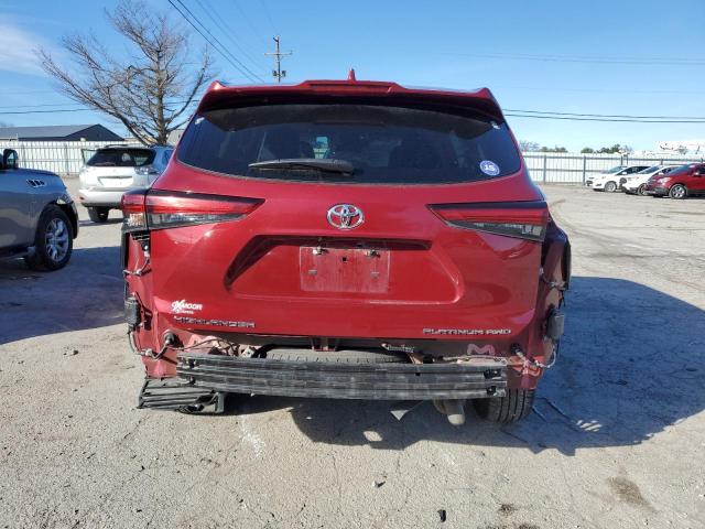 5TDFZRBH6LS032301 - 2020 TOYOTA HIGHLANDER PLATINUM RED photo 6