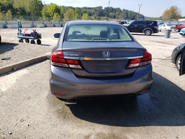 19XFB2F58EE079600 - 2014 HONDA CIVIC LX GRAY photo 6