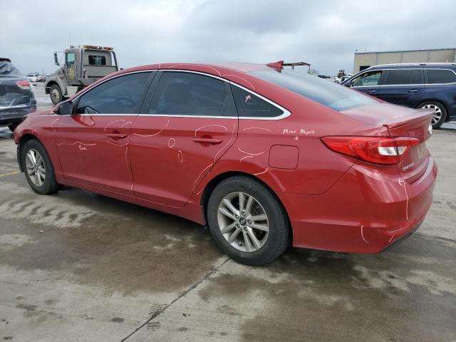 5NPE24AF4HH521103 - 2017 HYUNDAI SONATA SE RED photo 2