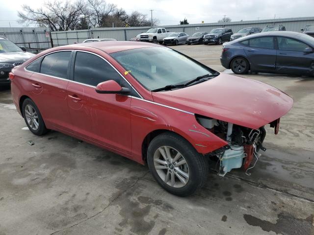 5NPE24AF4HH521103 - 2017 HYUNDAI SONATA SE RED photo 4