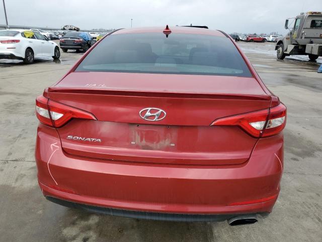 5NPE24AF4HH521103 - 2017 HYUNDAI SONATA SE RED photo 6