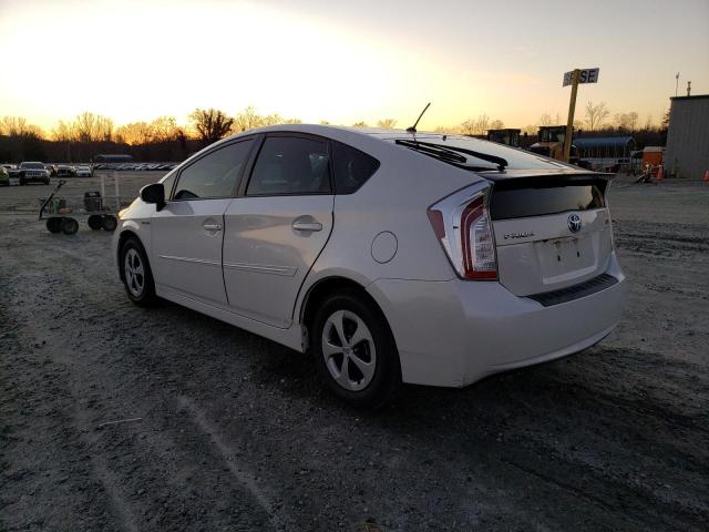 JTDKN3DU4F1918801 - 2015 TOYOTA PRIUS WHITE photo 2