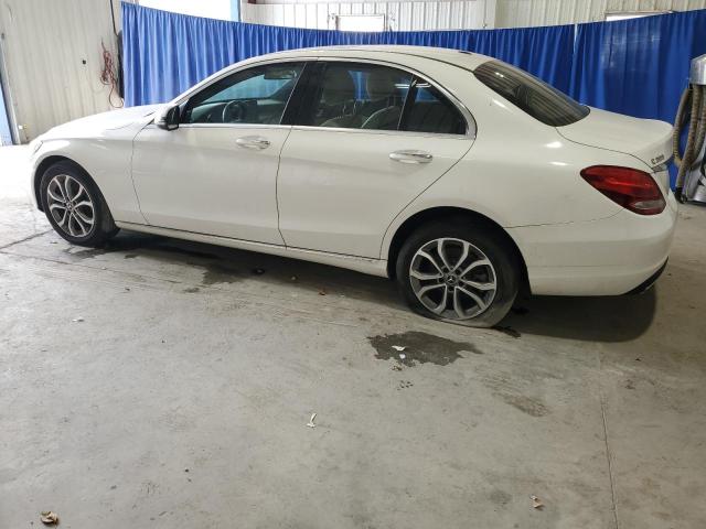55SWF4KB7JU239772 - 2018 MERCEDES-BENZ C 300 4MATIC WHITE photo 2