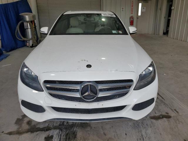 55SWF4KB7JU239772 - 2018 MERCEDES-BENZ C 300 4MATIC WHITE photo 5
