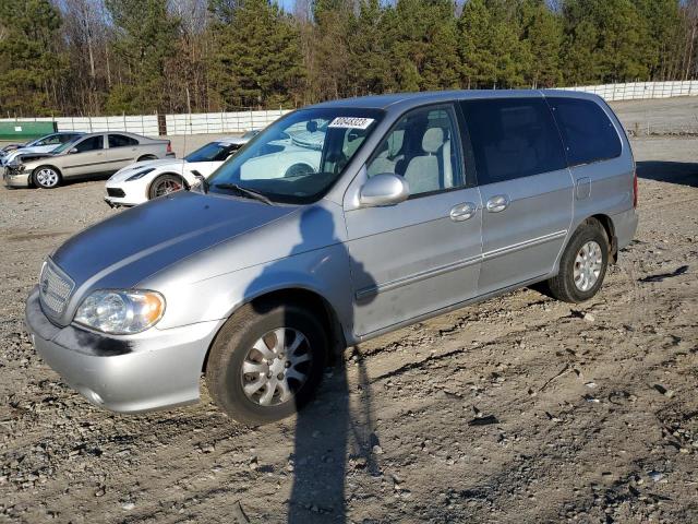 KNDUP131056630919 - 2005 KIA SEDONA EX SILVER photo 1