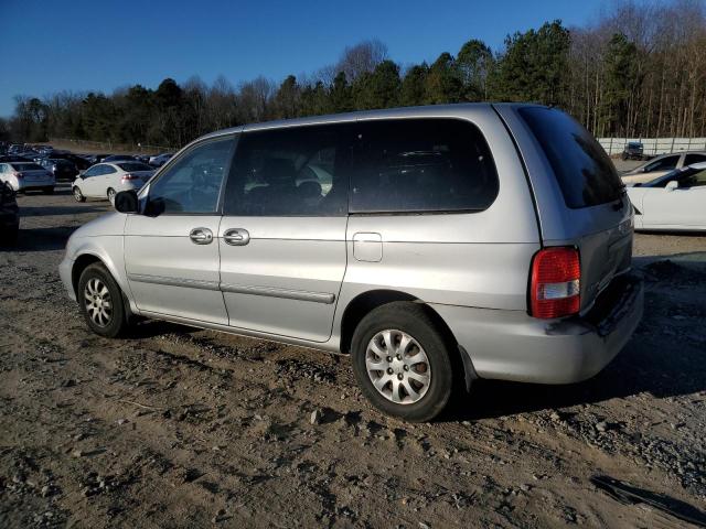 KNDUP131056630919 - 2005 KIA SEDONA EX SILVER photo 2