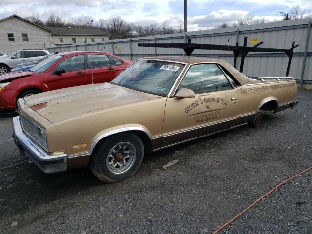 3GCCW80HXHS915037 - 1987 CHEVROLET EL CAMINO BLUE photo 1