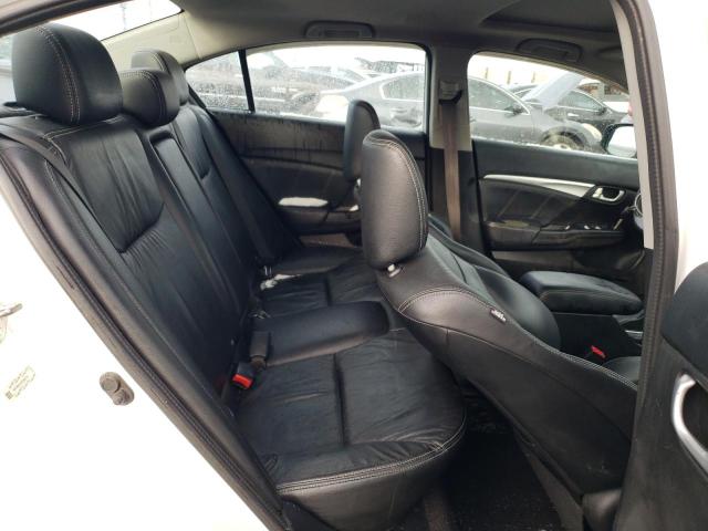 19XFB2F91DE005775 - 2013 HONDA CIVIC EXL Սպիտակ լուսանկար 10