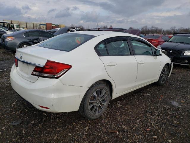 19XFB2F91DE005775 - 2013 HONDA CIVIC EXL Սպիտակ լուսանկար 3