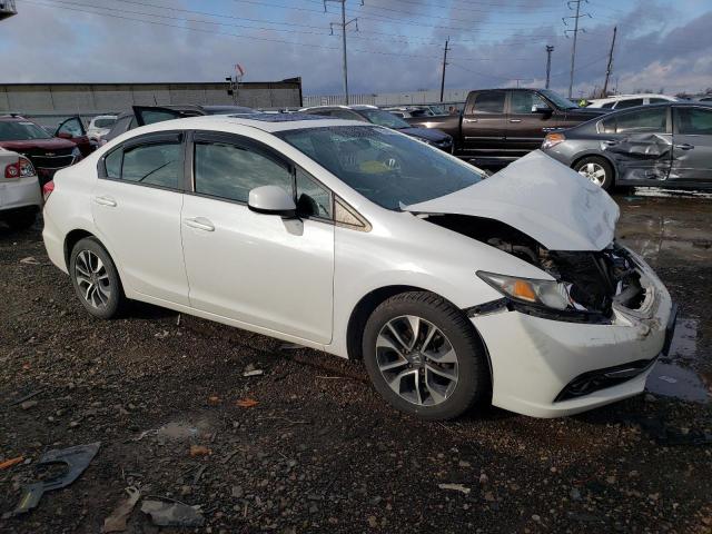 19XFB2F91DE005775 - 2013 HONDA CIVIC EXL WHITE photo 4