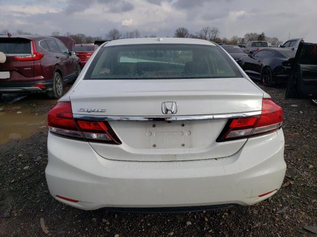 19XFB2F91DE005775 - 2013 HONDA CIVIC EXL Սպիտակ լուսանկար 6