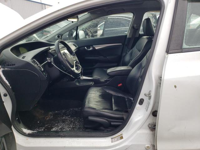 19XFB2F91DE005775 - 2013 HONDA CIVIC EXL Սպիտակ լուսանկար 7