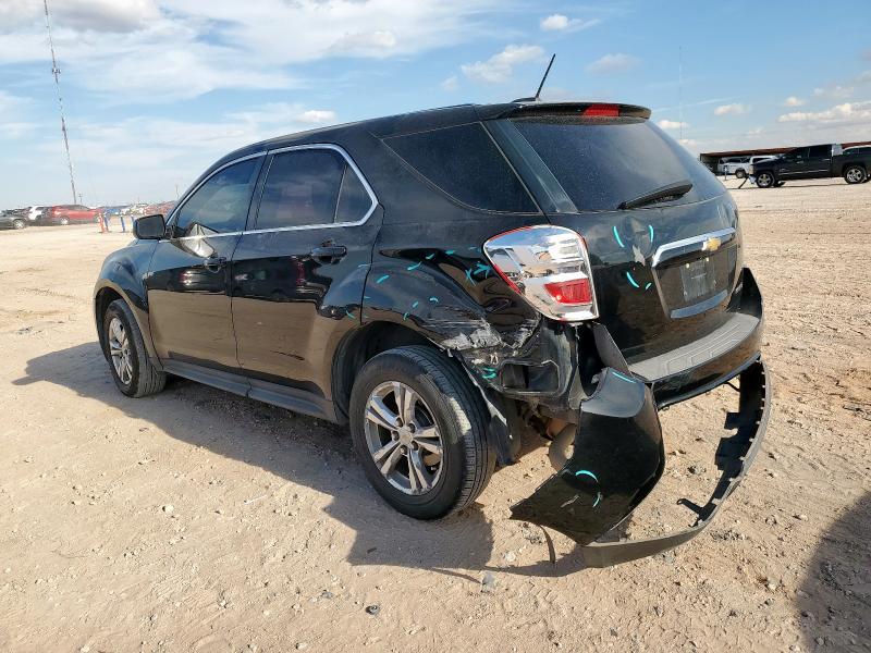 2GNALBEK3G1109446 - 2016 CHEVROLET EQUINOX LS أسود صورة 2