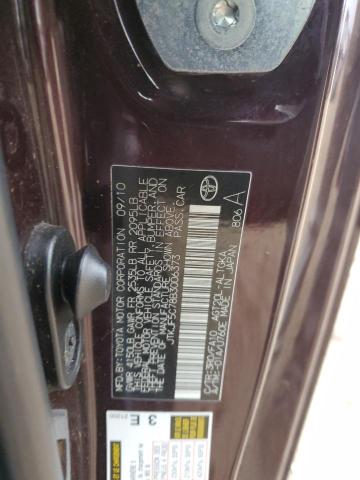 JTKJF5C78B3006373 - 2011 TOYOTA SCION TC ბურგუნდია ფოტო 13