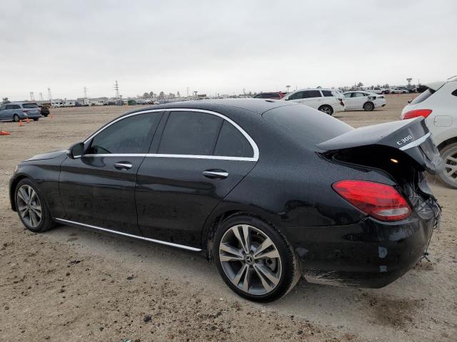 55SWF4JB0JU279760 - 2018 MERCEDES-BENZ C 300 BLACK photo 2