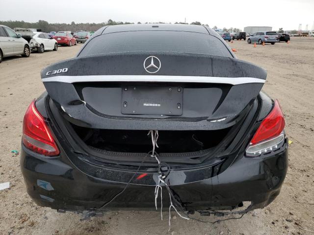 55SWF4JB0JU279760 - 2018 MERCEDES-BENZ C 300 BLACK photo 6