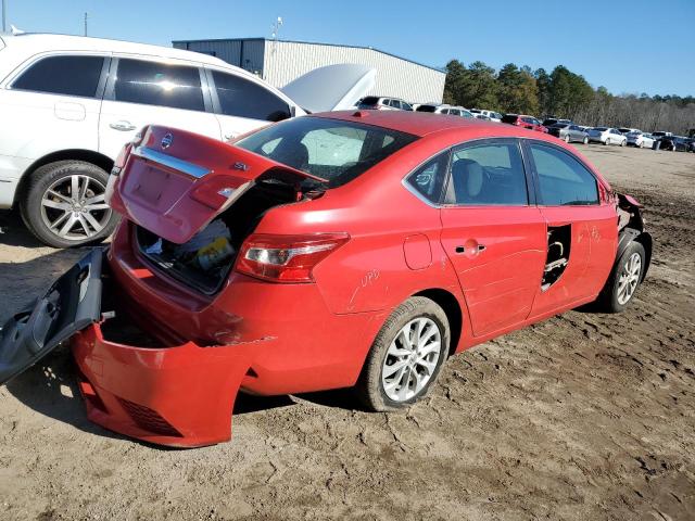 3N1AB7AP8JL621965 - 2018 NISSAN SENTRA S RED photo 3