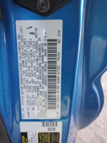 5TETU62N38Z538894 - 2008 TOYOTA TACOMA PRERUNNER ACCESS CAB BLUE photo 12