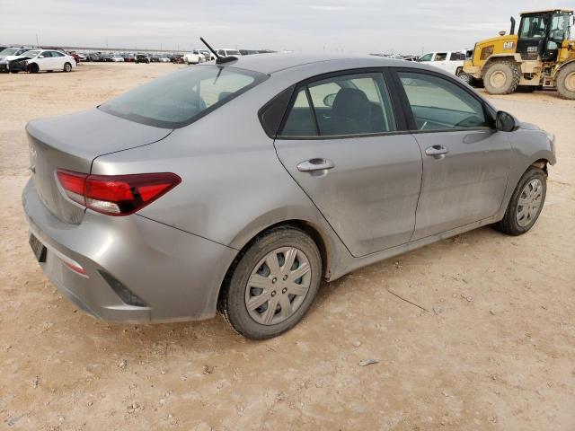 3KPA24AD6PE568519 - 2023 KIA RIO LX SILVER photo 3