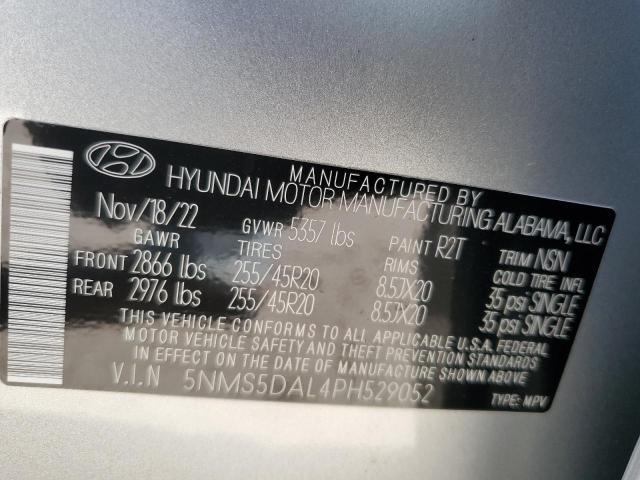 5NMS5DAL4PH529052 - 2023 HYUNDAI SANTA FE CALLIGRAPHY SILVER photo 13